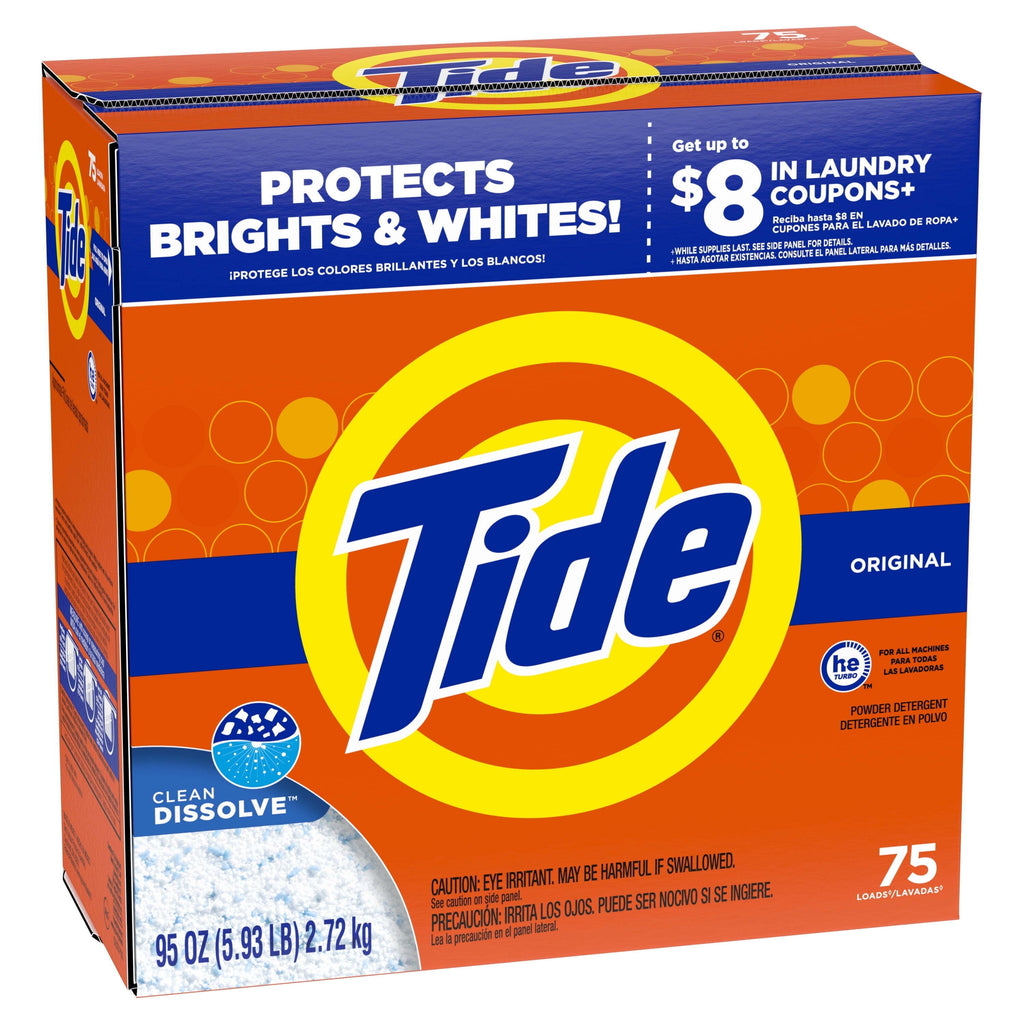 Tide Powder Laundry Detergent, Original Scent, 143 oz, 113 Loads