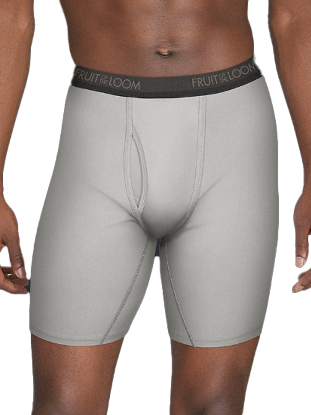 Fruit of the Loom Men's Micro-Stretch Long Leg Boxer Briefs, 5-Pack