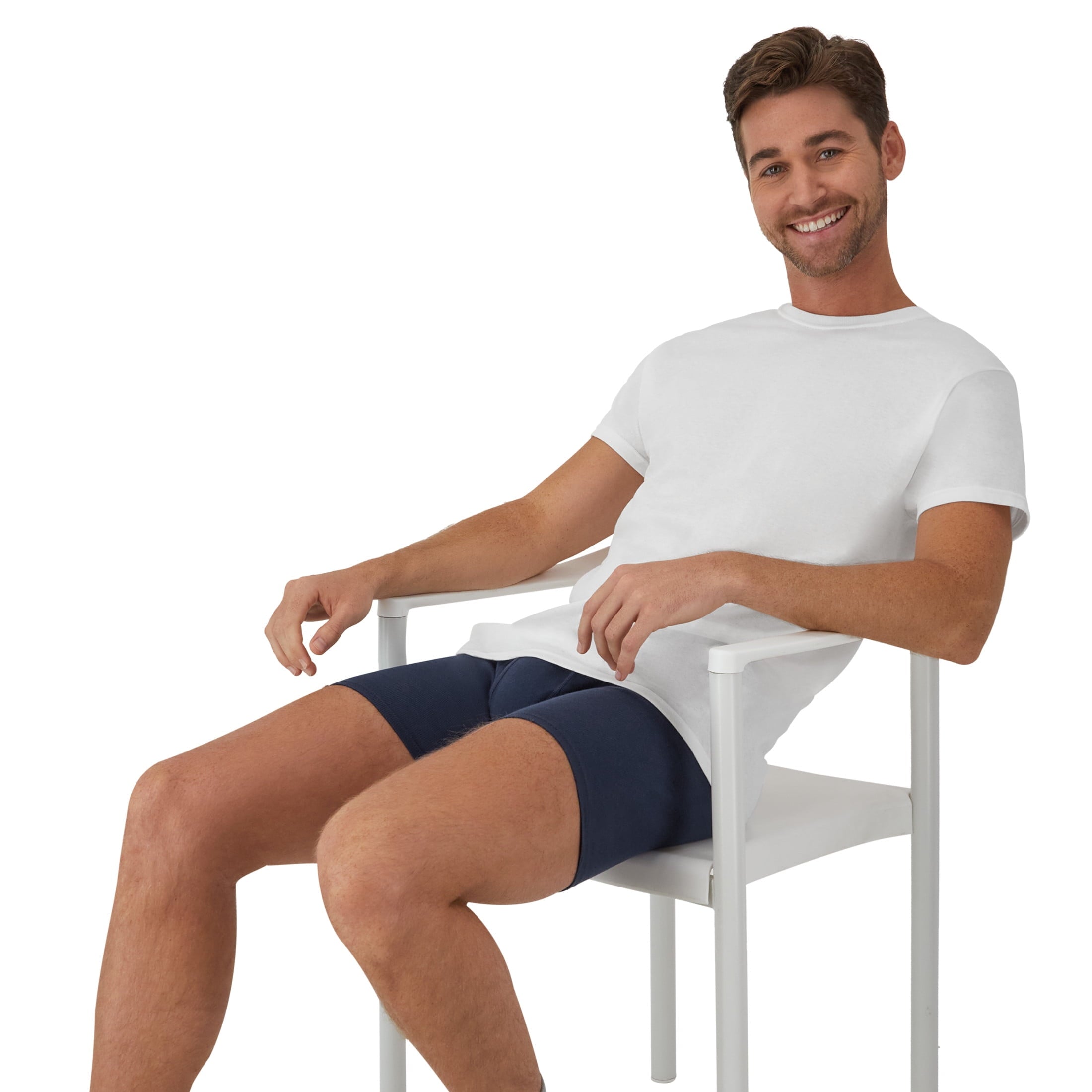 Hanes Men's Black/Grey Boxer Briefs, 3 Pack