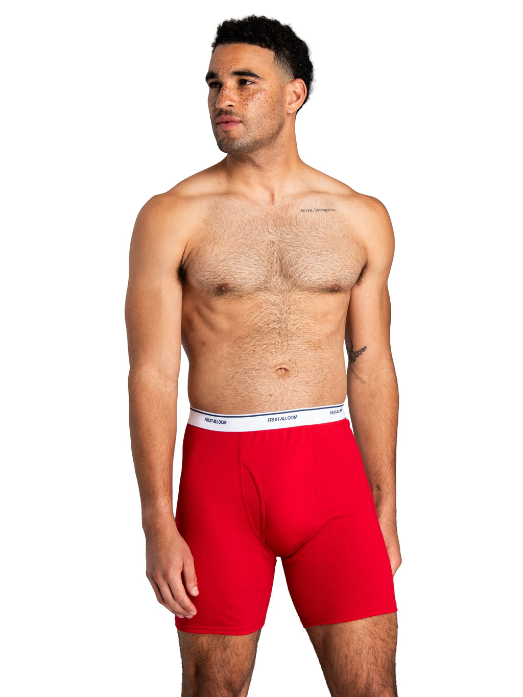 Fruit of the Loom Men's Active Cotton Blend Boxer Briefs, 8-Pack, Sizes S-XL