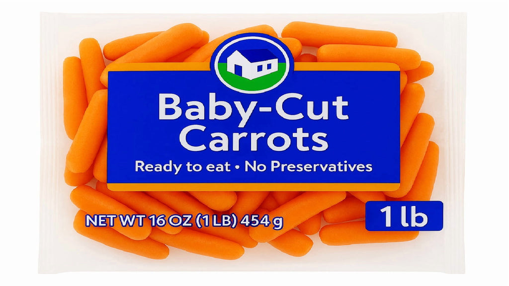 Fresh Produce, Baby Peeled Carrots, 1lb Bag