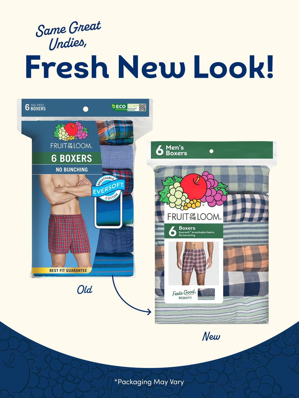 Fruit of the Loom Men's Boxers - Relaxed Fit, Soft Woven Cotton Blend Underwear, 5-Pack