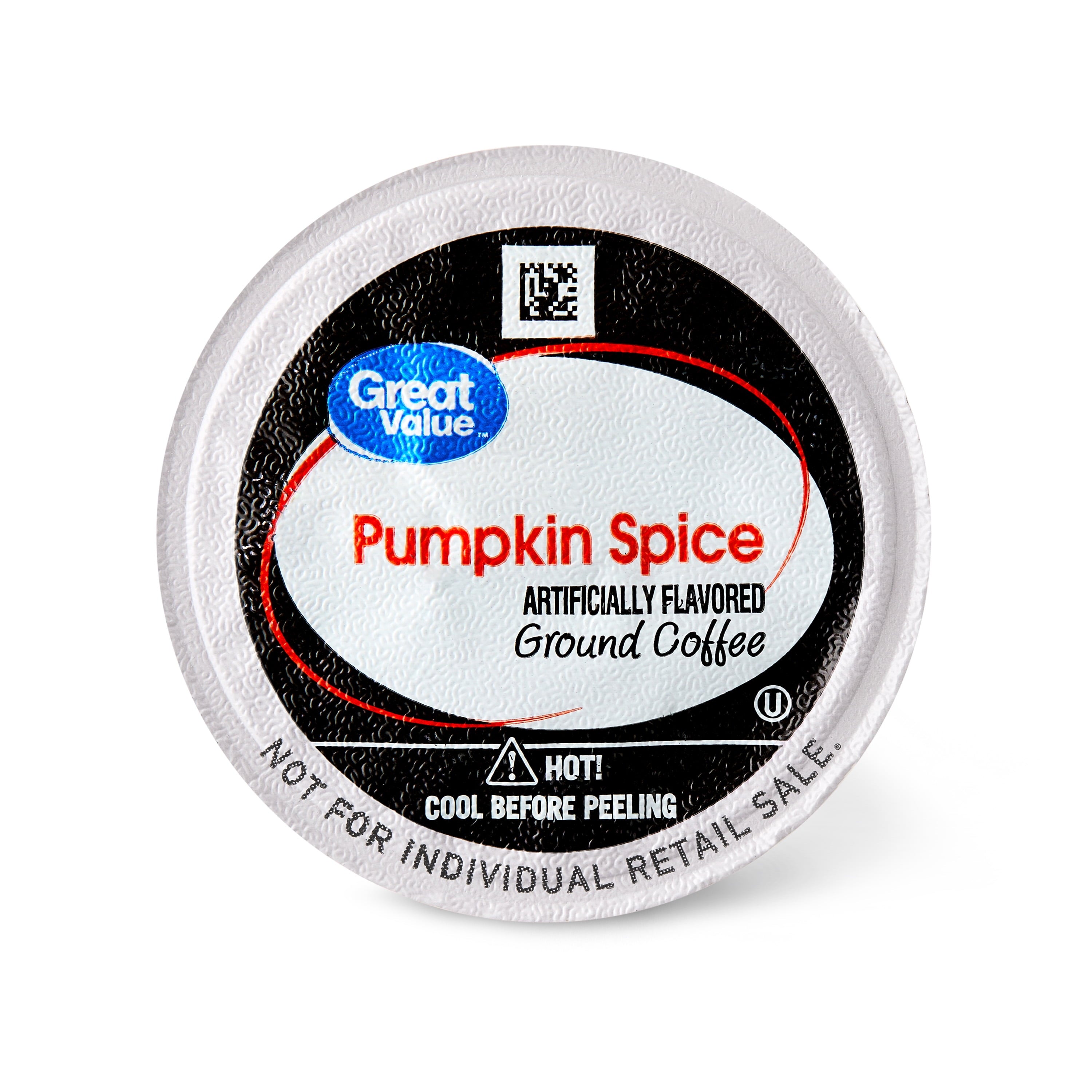 Great Value Pumpkin Spice Medium Roast Ground Coffee, 12 Count