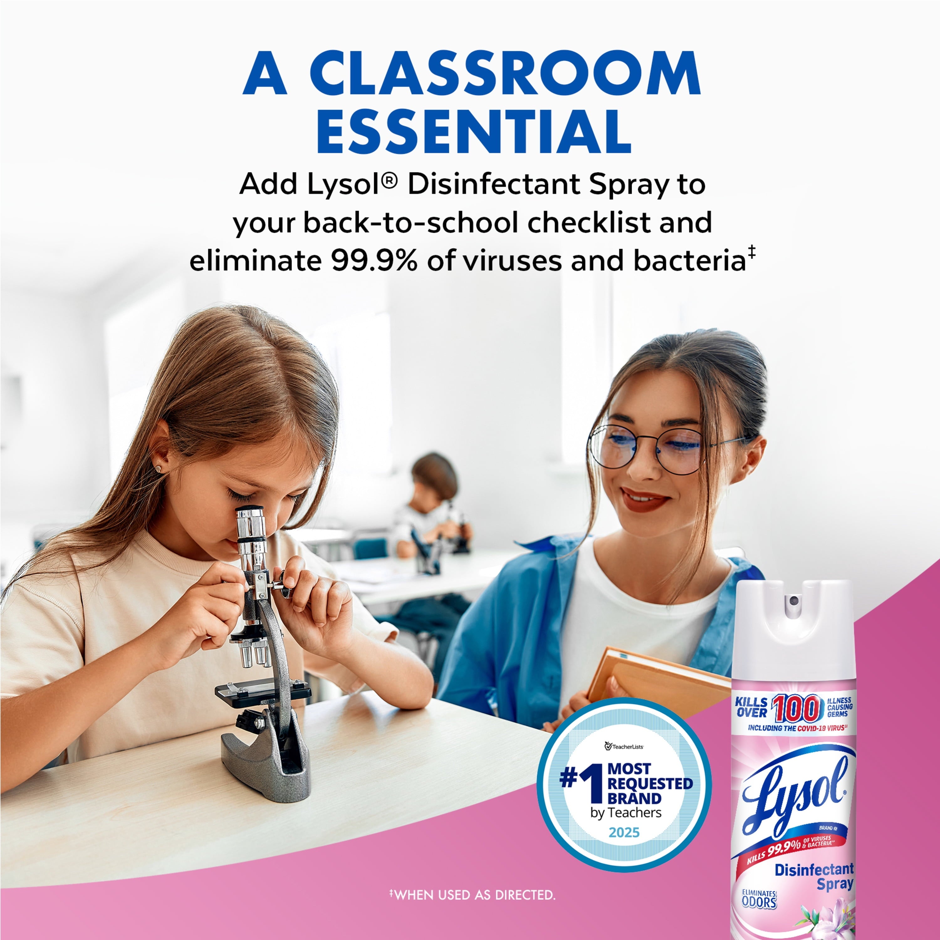 Lysol Disinfectant Spray, Sanitizing and Antibacterial Spray, Deodorizer, Early Morning Breeze, 19 oz