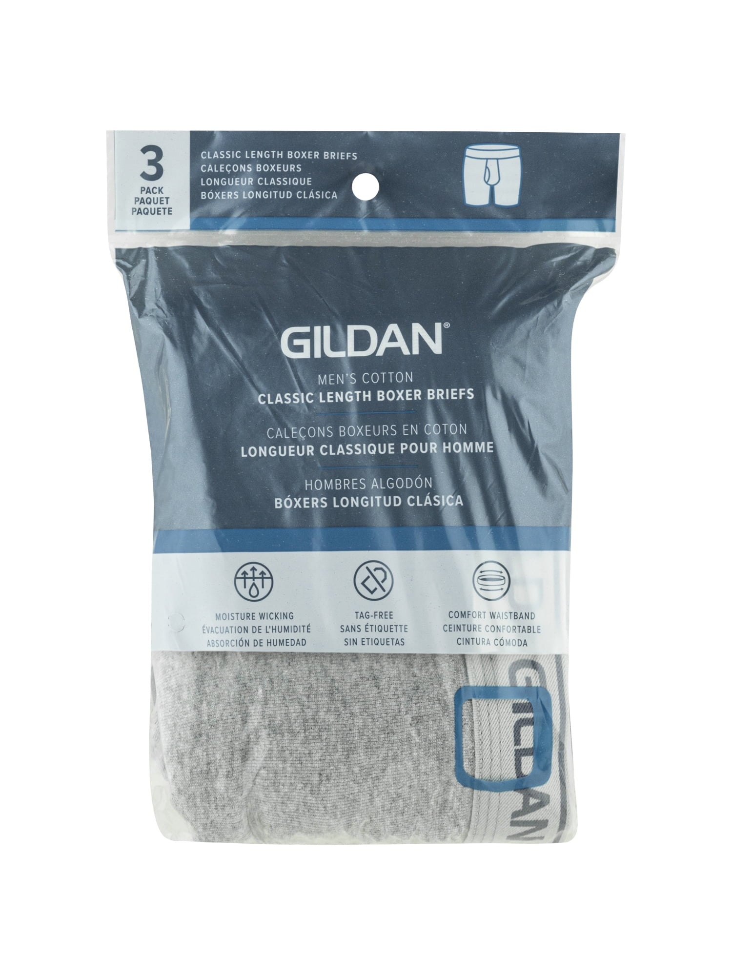 Gildan Men's Boxer Briefs, 3-Pack