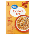 (8 pack) Great Value Toasted O's Breakfast Cereal, 12 oz