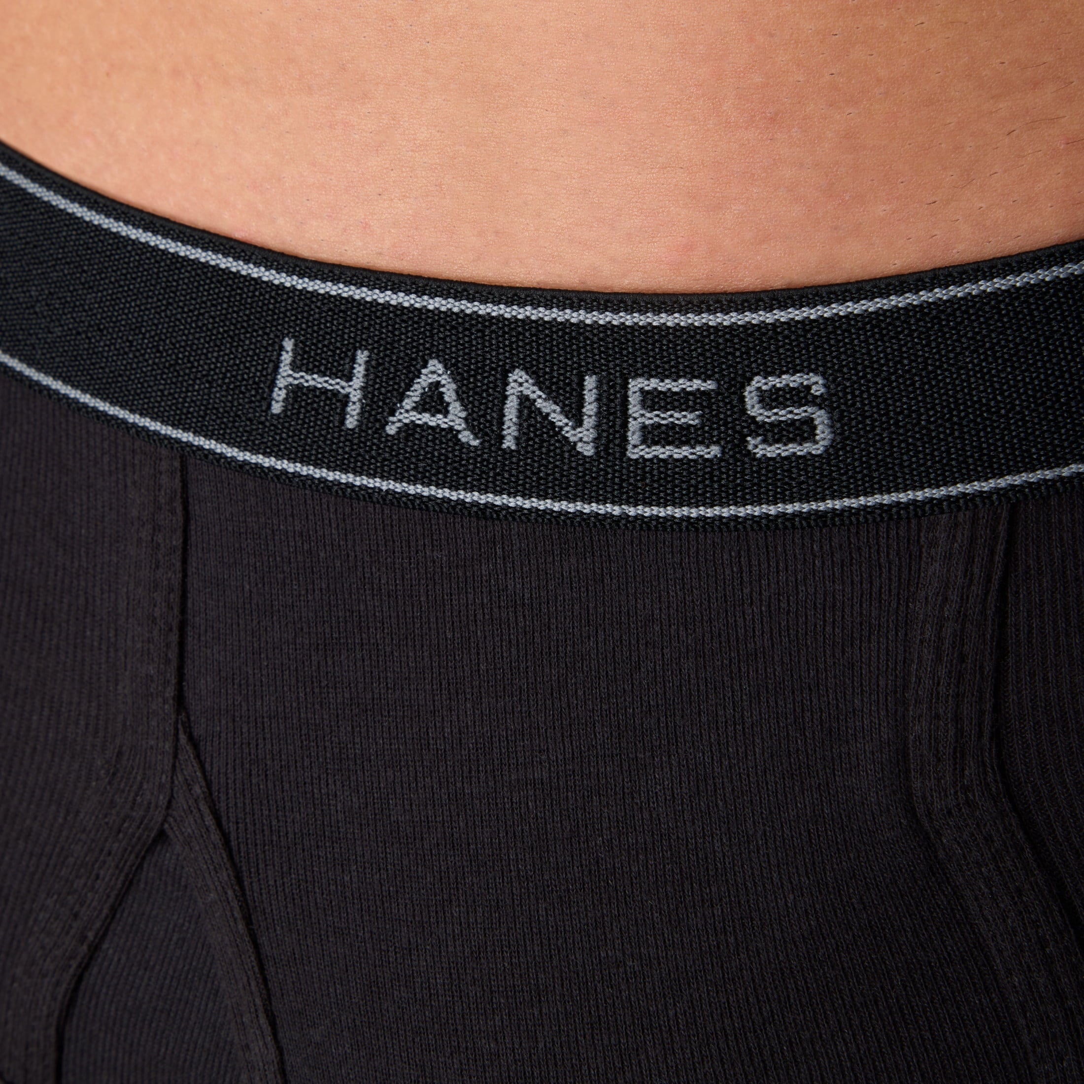 Hanes Men's Mid-Rise Brief Underwear Pack, Dyed Cotton, 10-Pack