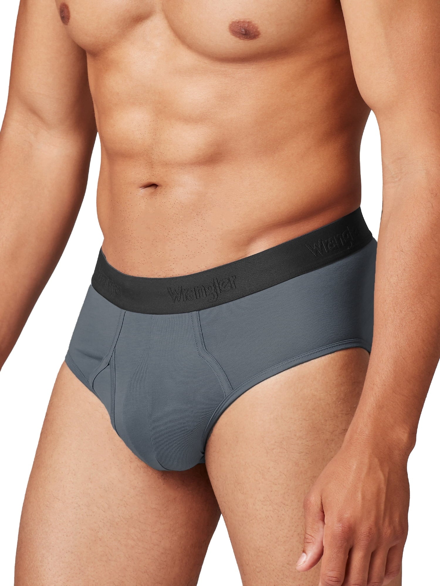 Wrangler Men's Modern Fit Cotton Stretch Brief Set, Briefs Underwear for Men, S, 6 Pack