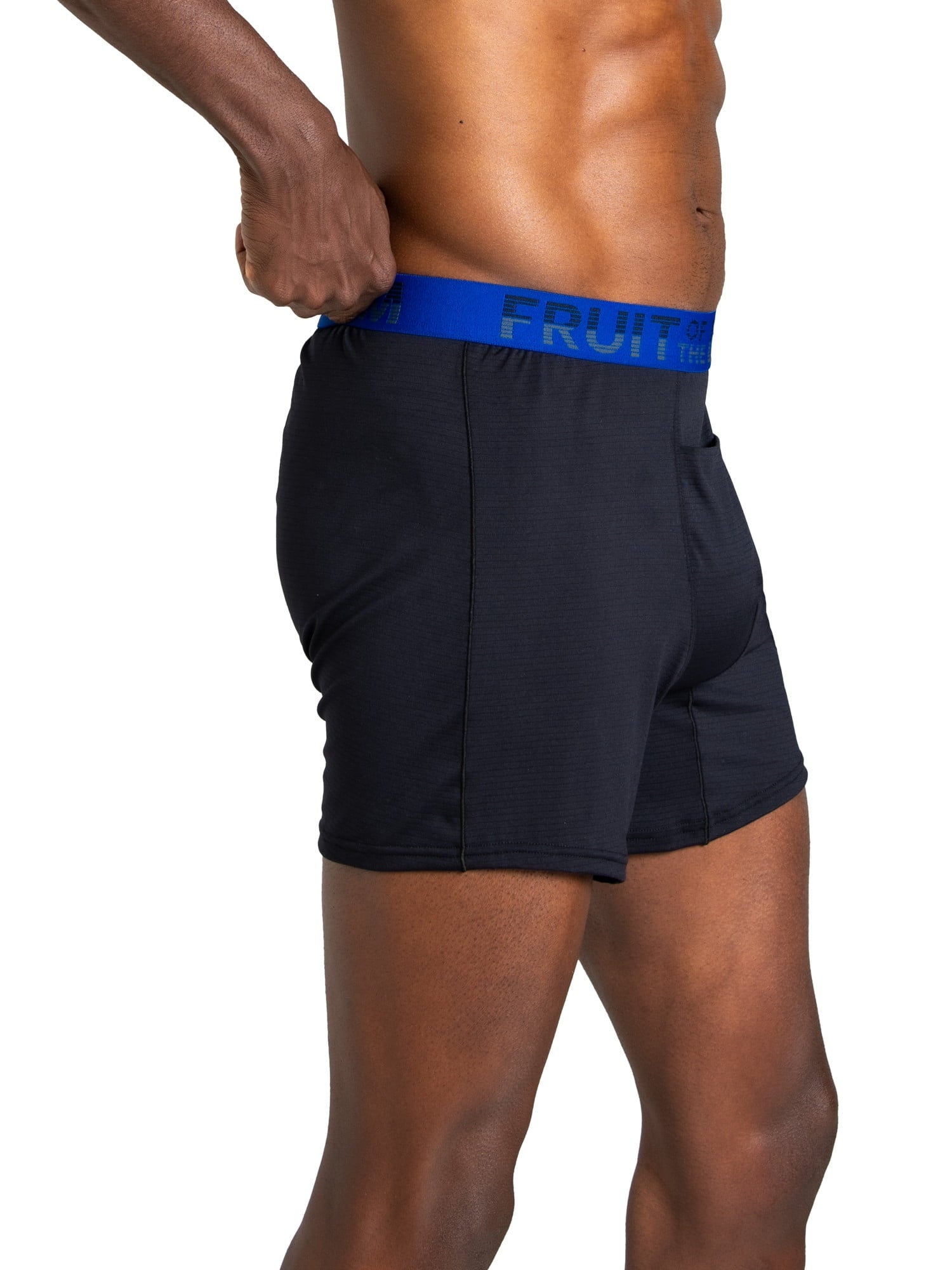 Fruit of the Loom Men's 360 Stretch Performance Cooling Channels Boxer Briefs, 6-Pack