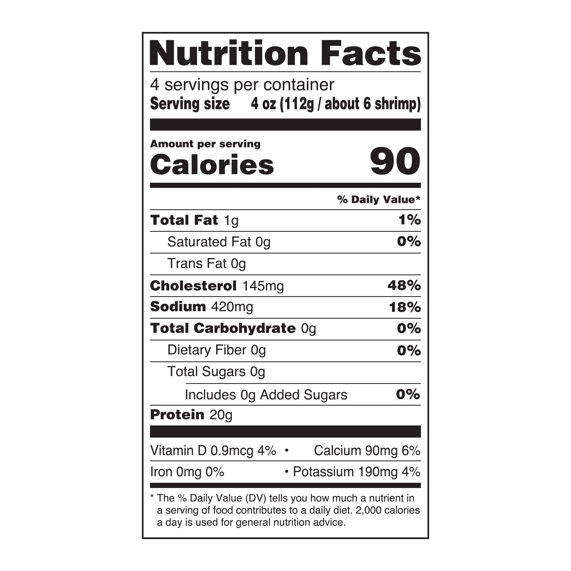 Great Value Frozen Raw Jumbo Tail-off Shrimp, 16 oz Bag (21-30 Count per lb)