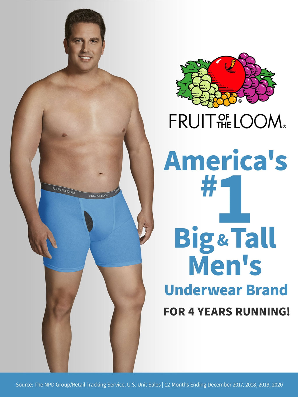 Fruit of the Loom Men's Cotton Briefs, Moisture-Wicking, Mid-Rise Fashion Brief Underwear, 6-Pack, S-5XB