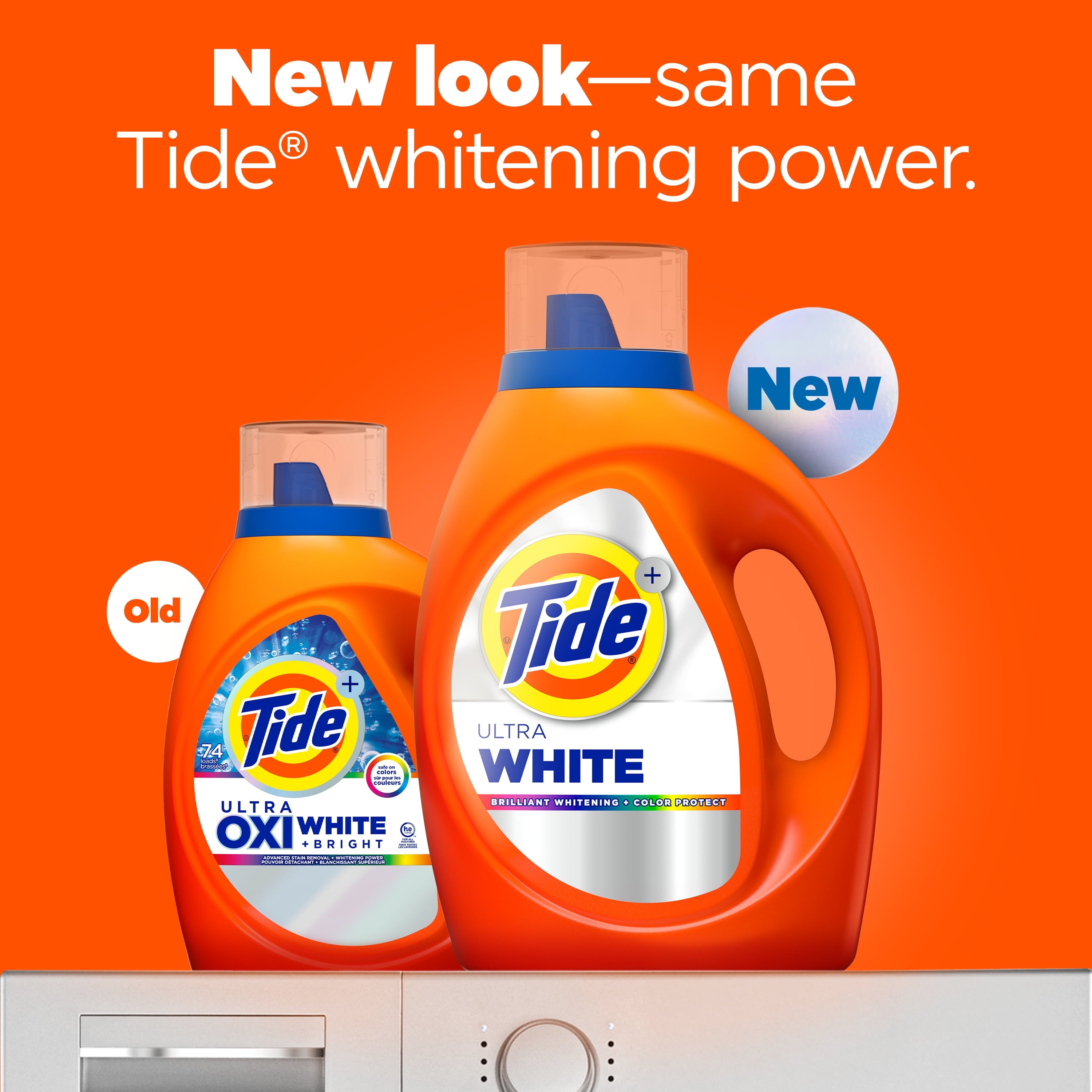 Tide Ultra White Liquid Laundry Detergent, Brilliant Whitening + Color Protect, 84 fl oz, 59 Loads