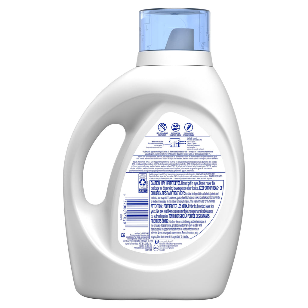 Tide Free & Gentle Liquid Laundry Detergent, 107 loads 154 fl oz