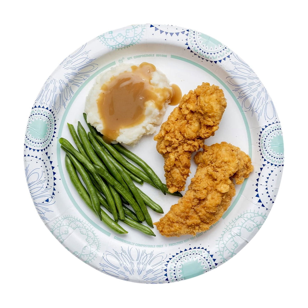 Great Value Disposable Paper Plates, 10 in, 100 Count