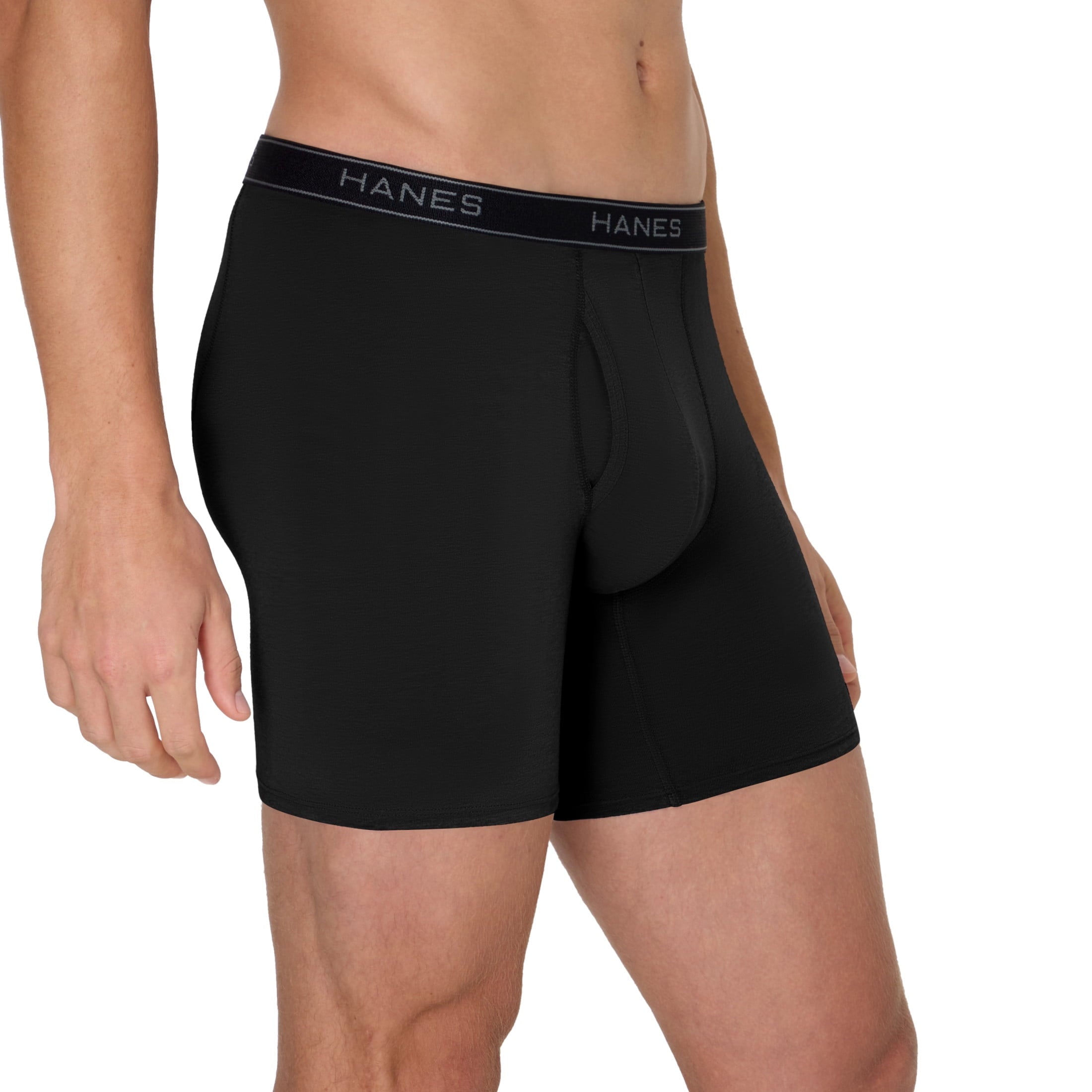 Hanes Mens Underwear Boxer Briefs, 3-Pack, Value Stretchy Boxer Brief Underwear for Men