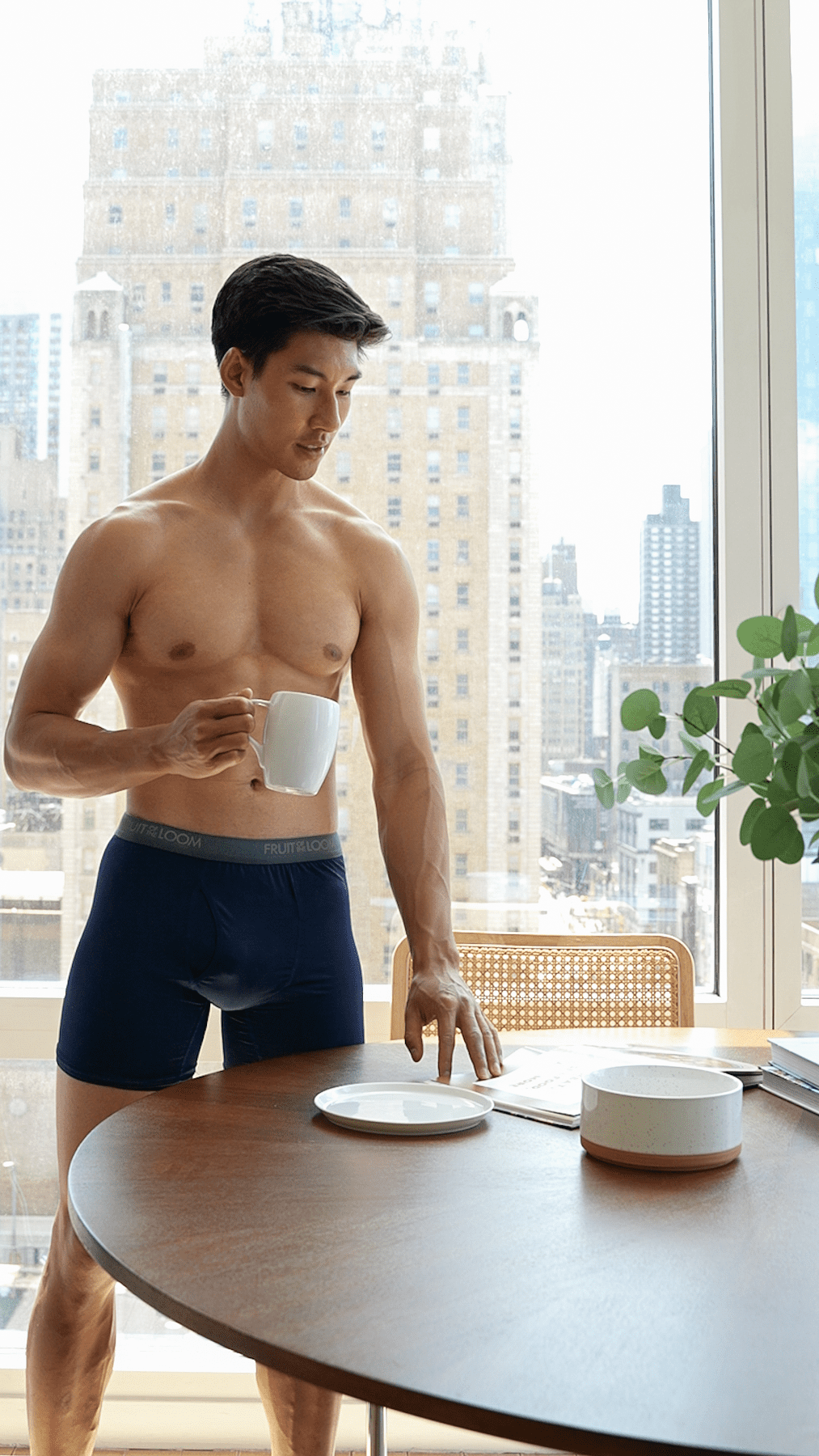 Fruit of the Loom Men's Micro-Stretch Ribbed Boxer Briefs, 6-Pack
