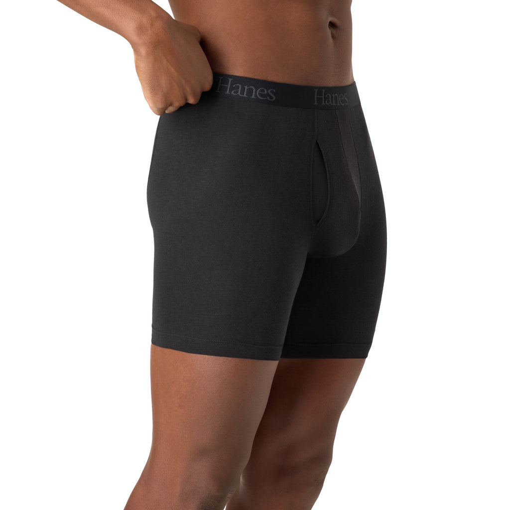 Hanes Mens Underwear Boxer Briefs, 3-Pack, Comfort Flex Fit Total Support Pouch, Moisture Wicking