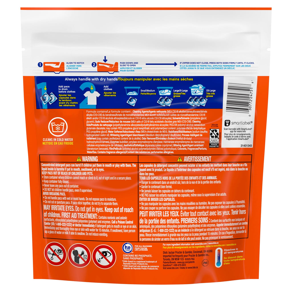Tide PODS Laundry Detergent Soap Pacs, Original Scent, 76 Count