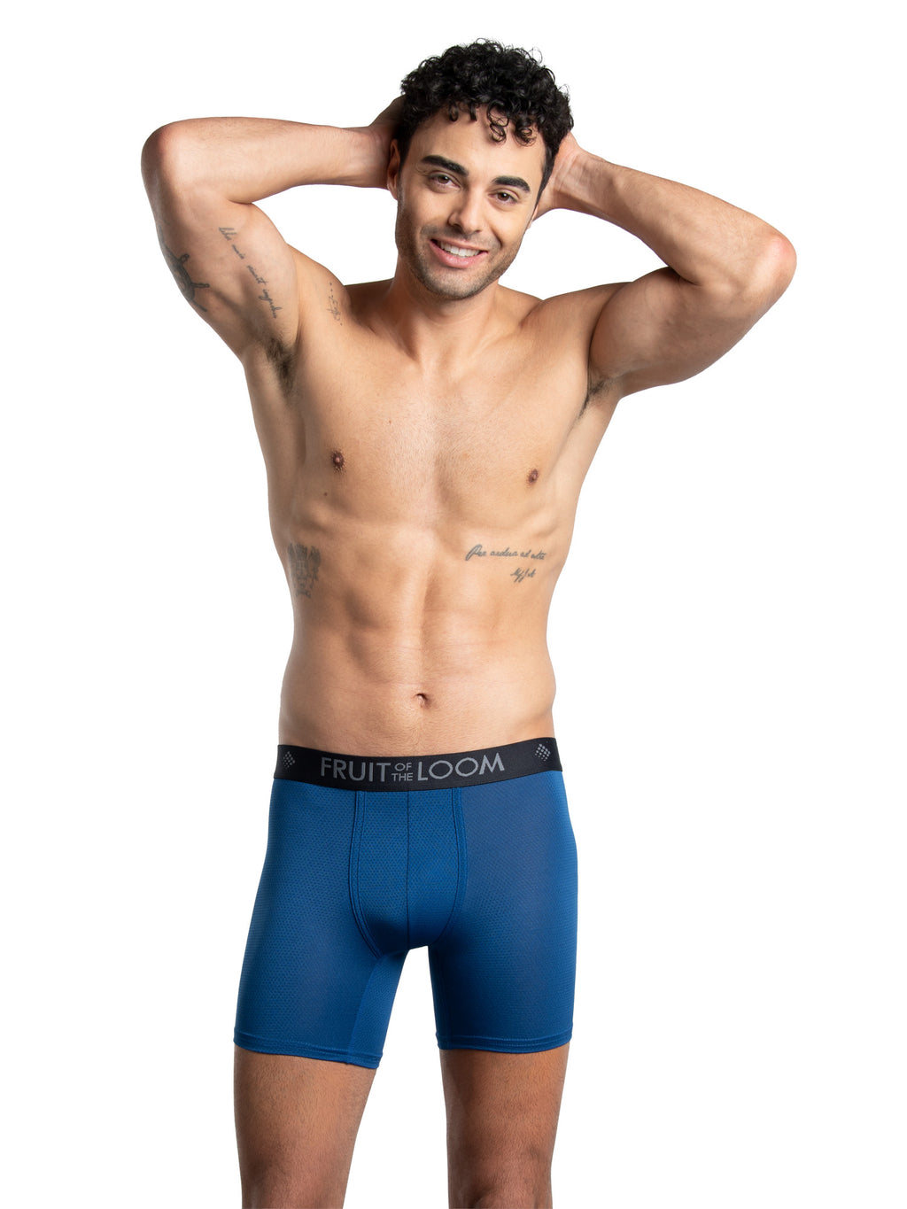 Fruit of the Loom Men's Breathable Cotton Micro-Mesh Boxer Briefs, 3-Pack