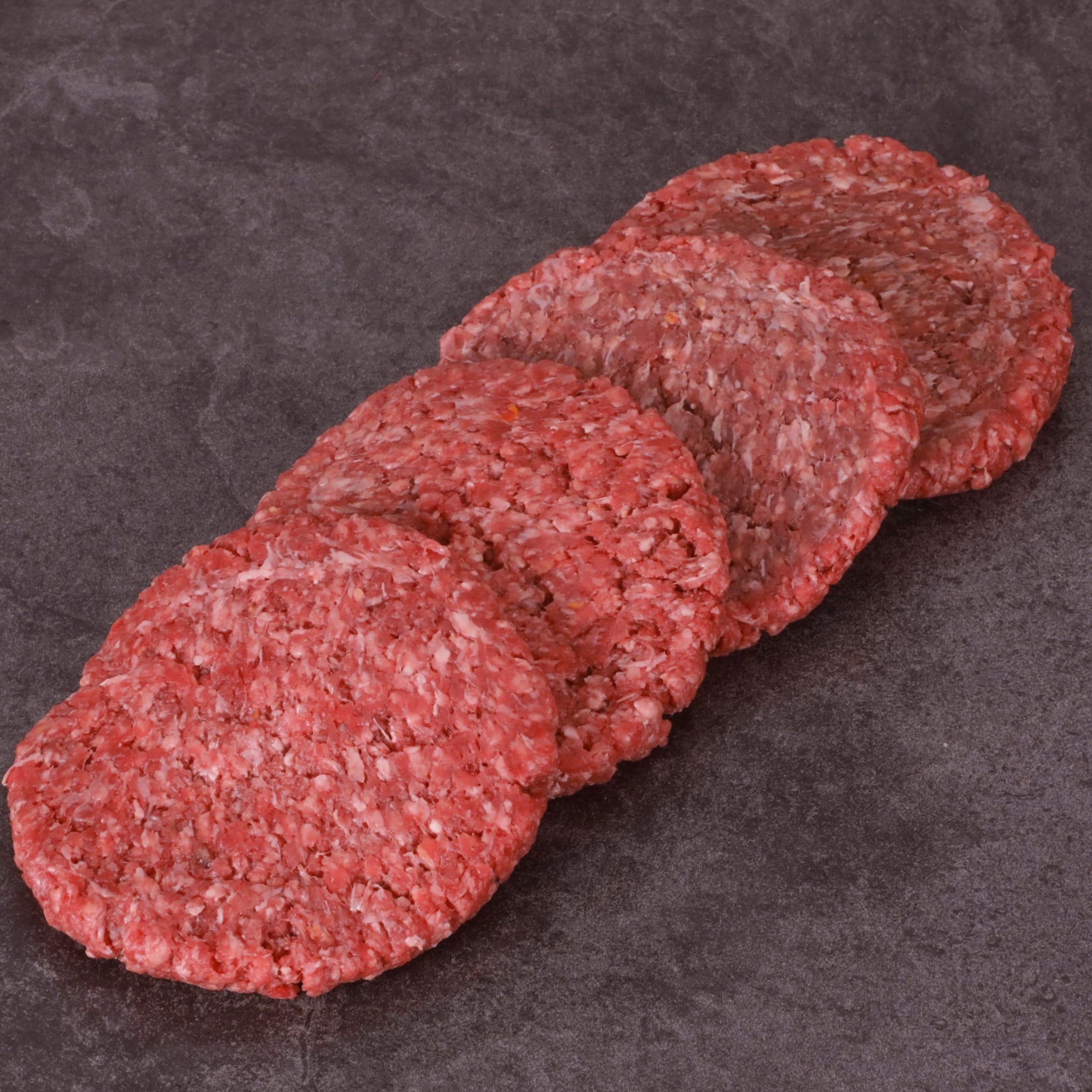 Fresh All Natural Angus Ground Beef Steak Burgers, 85% Lean / 15% Fat, 4 Count, 1.33 lb Tray