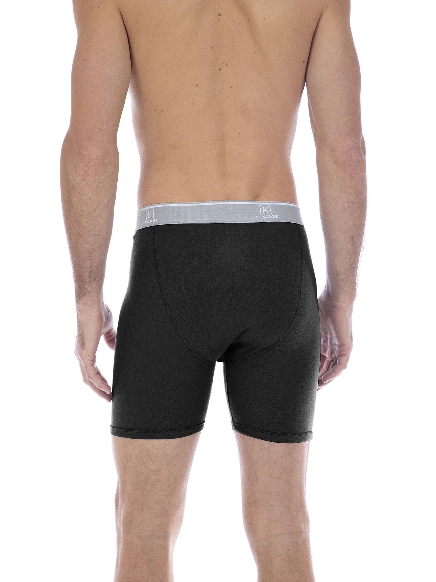 George Men's Regular Leg Boxer Briefs, 6-Pack
