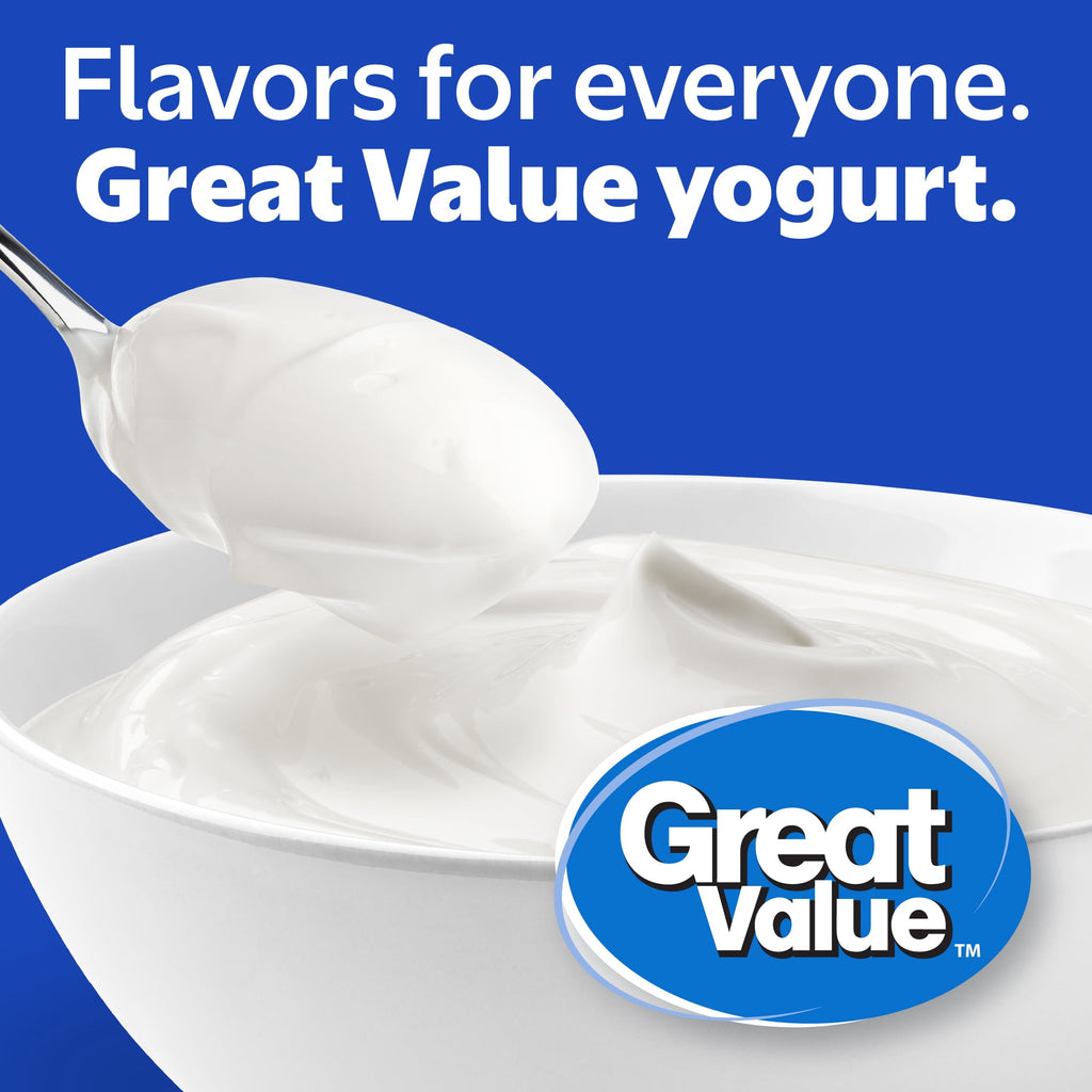 Great Value Greek Plain Nonfat Yogurt, 32 oz, Tub