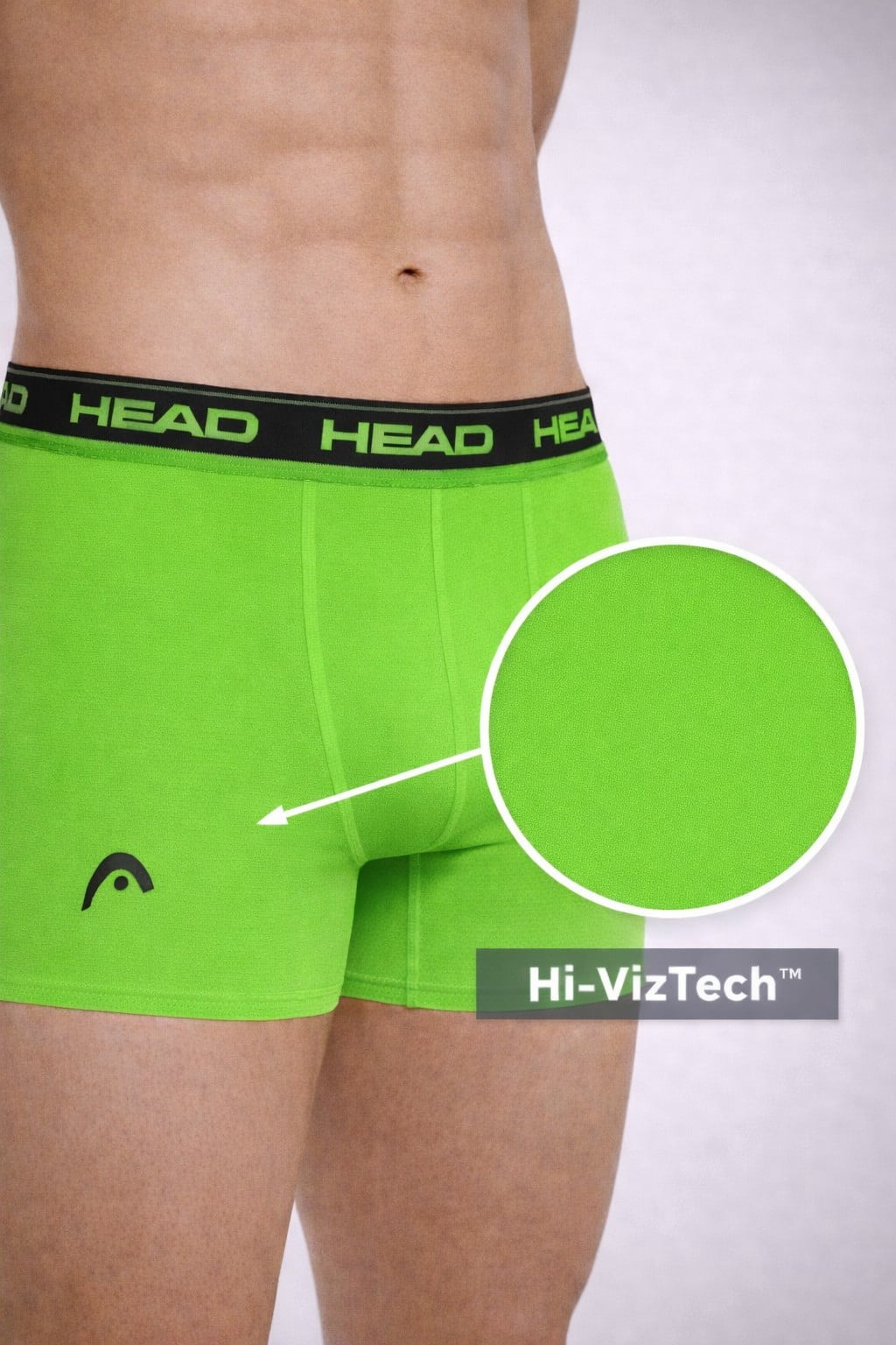 Men’s HEAD Performance Underwear Boxer Briefs in Hi-Viz Colors, 6-Pack (Sizes S–XL)