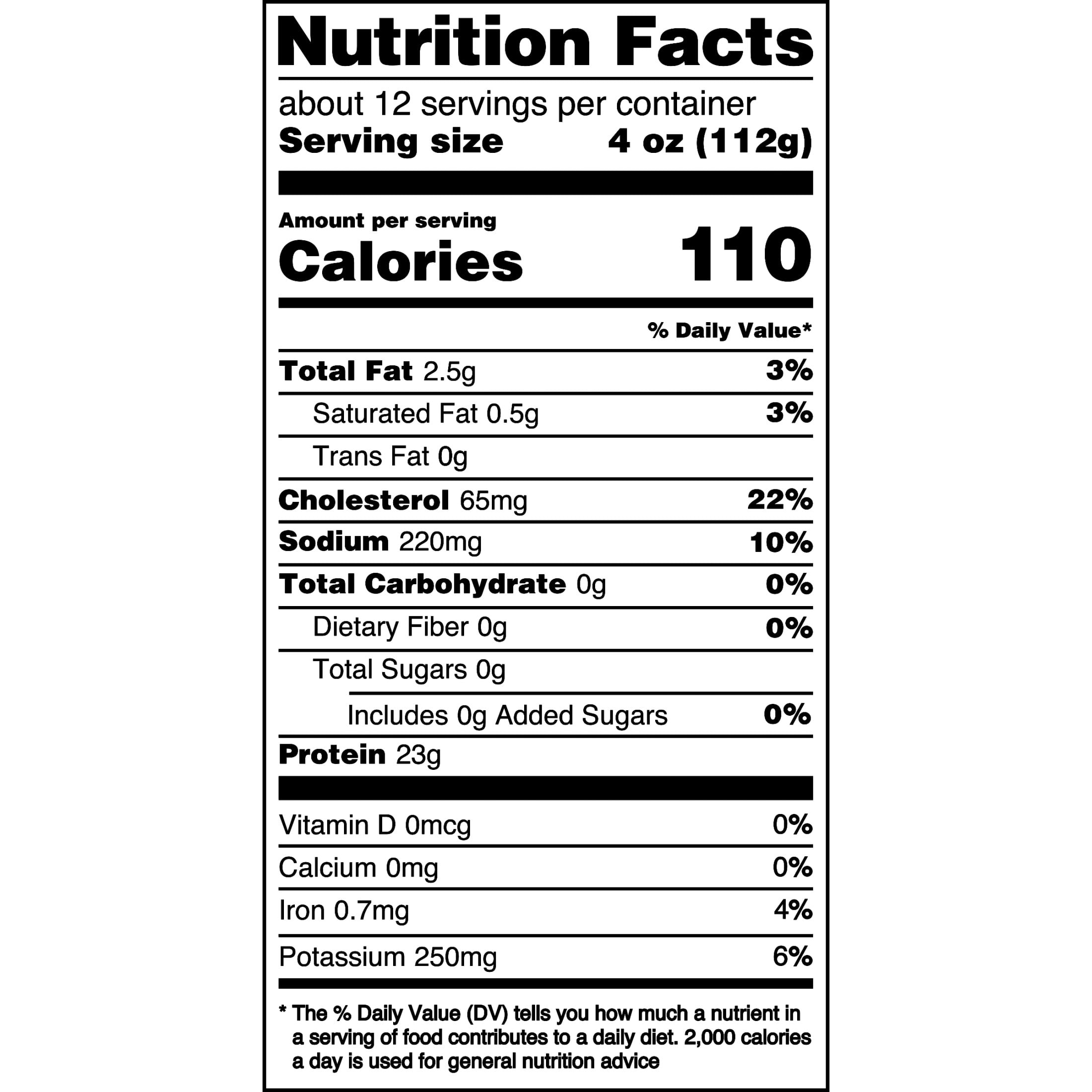 Great Value All Natural Boneless Skinless Chicken Breasts, 3 lb (Frozen)