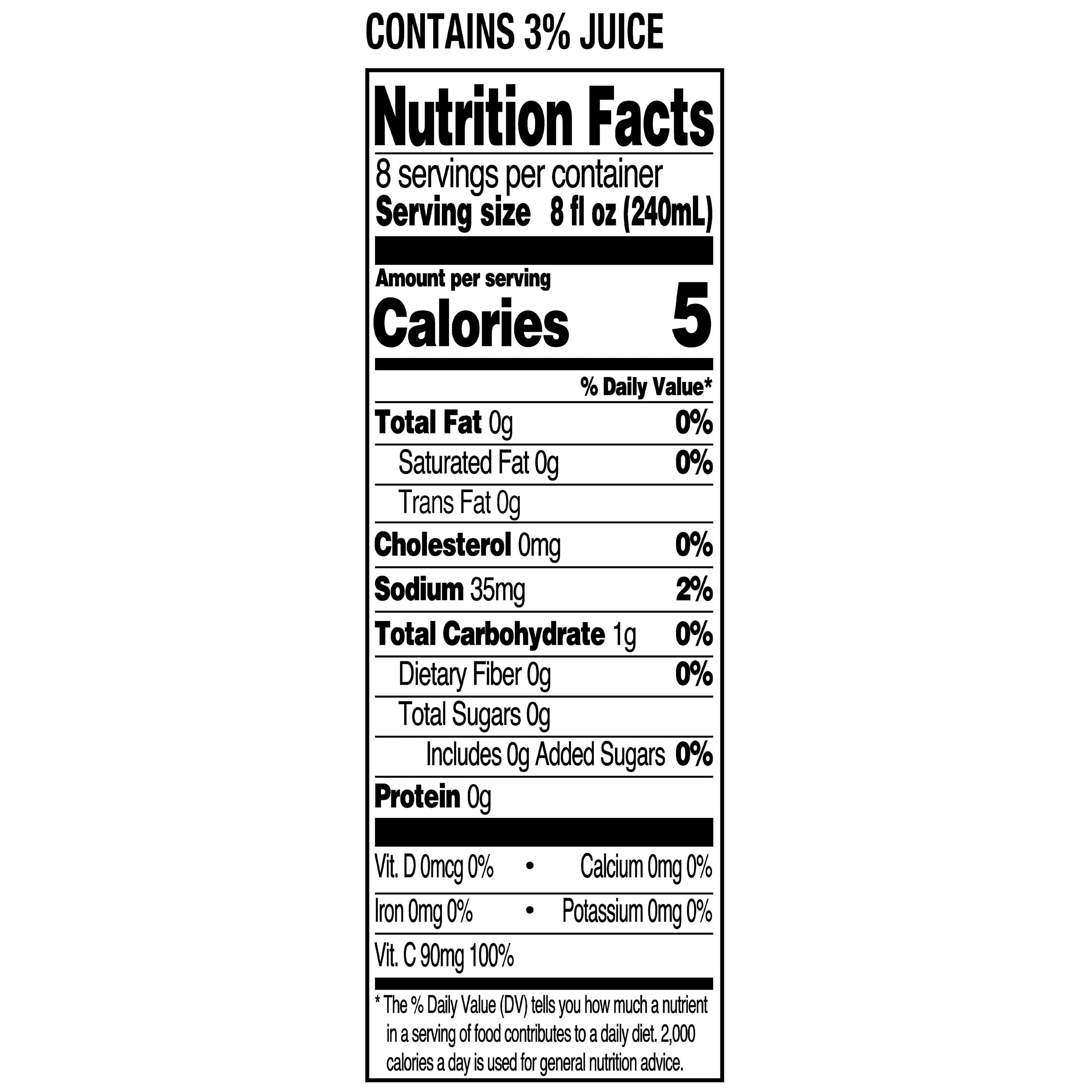Great Value Zero Sugar Cranberry Grape Juice, 64 fl oz