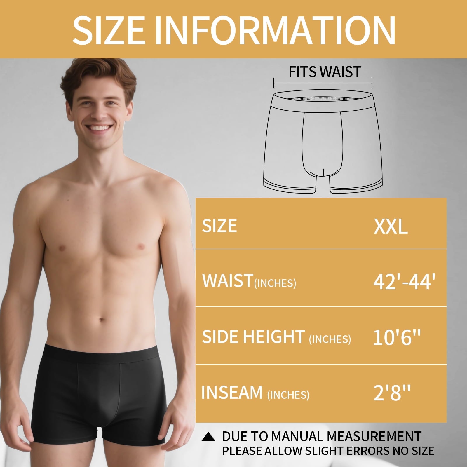 Usavemo 7+3 Bonus Pack Mens Boxer Briefs Lightweight Breathable Underwear for Men Size L