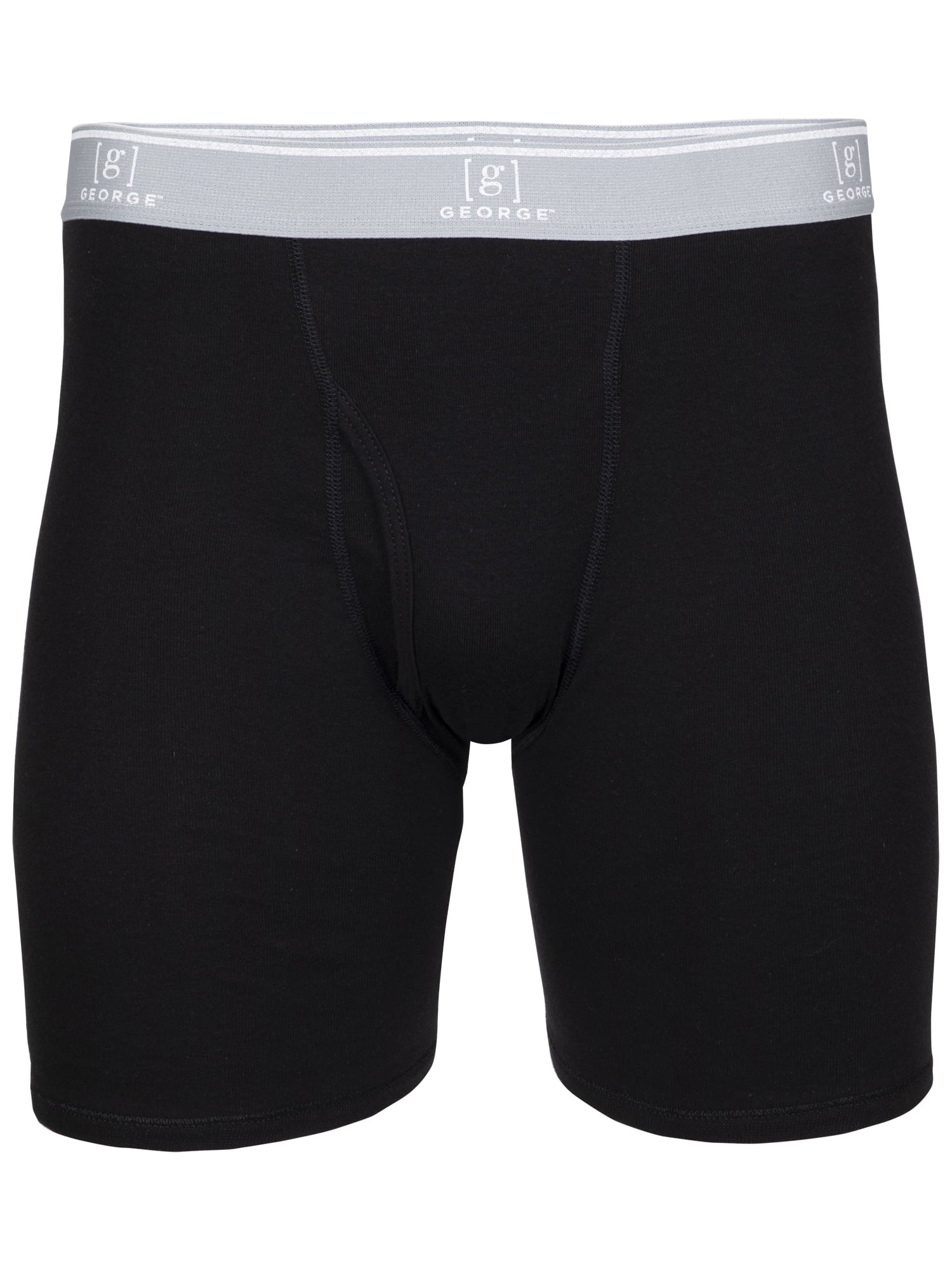 George Men's Regular Leg Boxer Briefs, 6-Pack