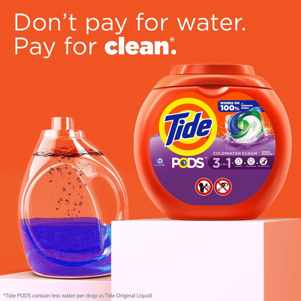 Tide Pods, Laundry Detergent, Spring Meadow, 16 count