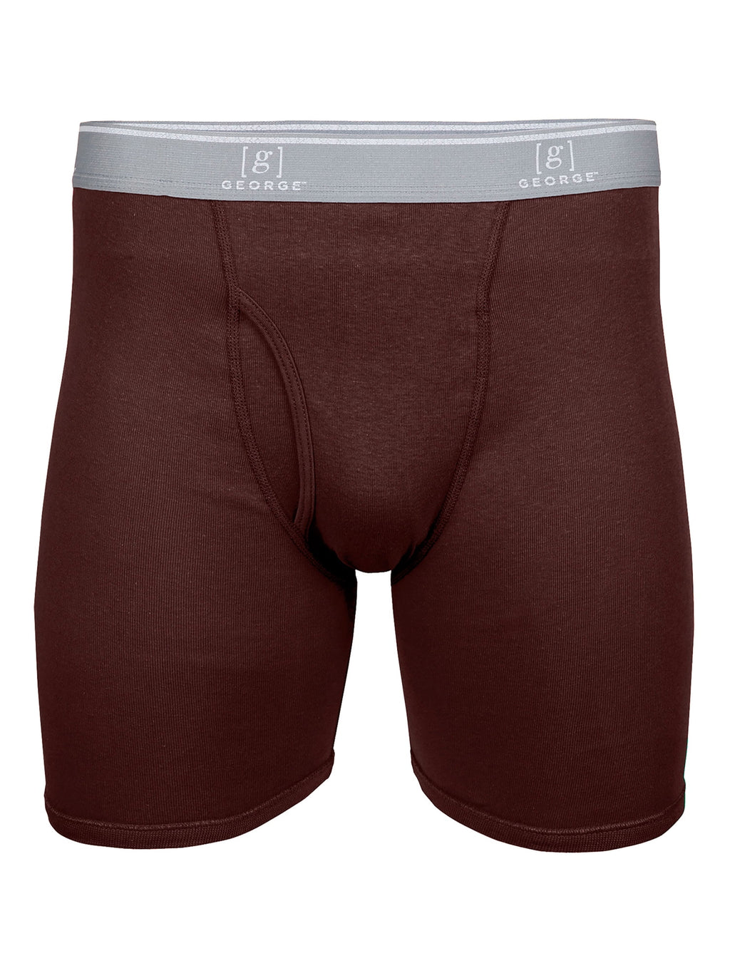 George Men's Regular Leg Boxer Briefs, 6-Pack