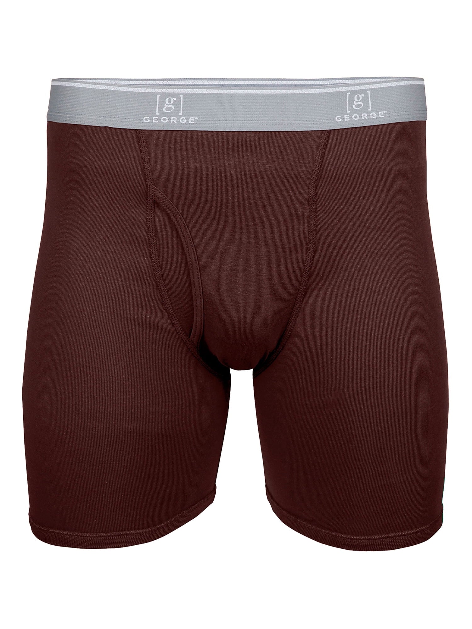 George Men's Regular Leg Boxer Briefs, 6-Pack