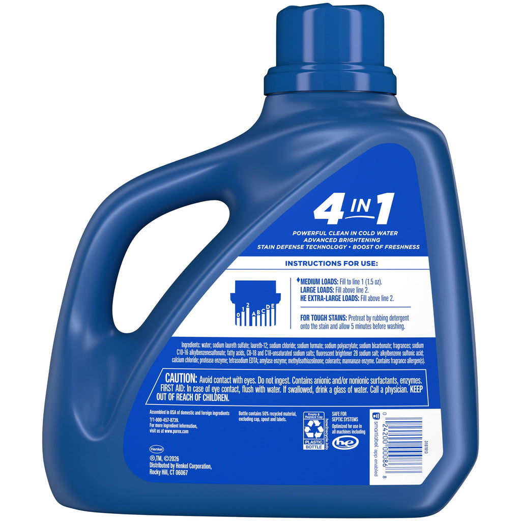 Purex Advanced Oxi with Odor Fighter, 128 fl oz, 85 loads