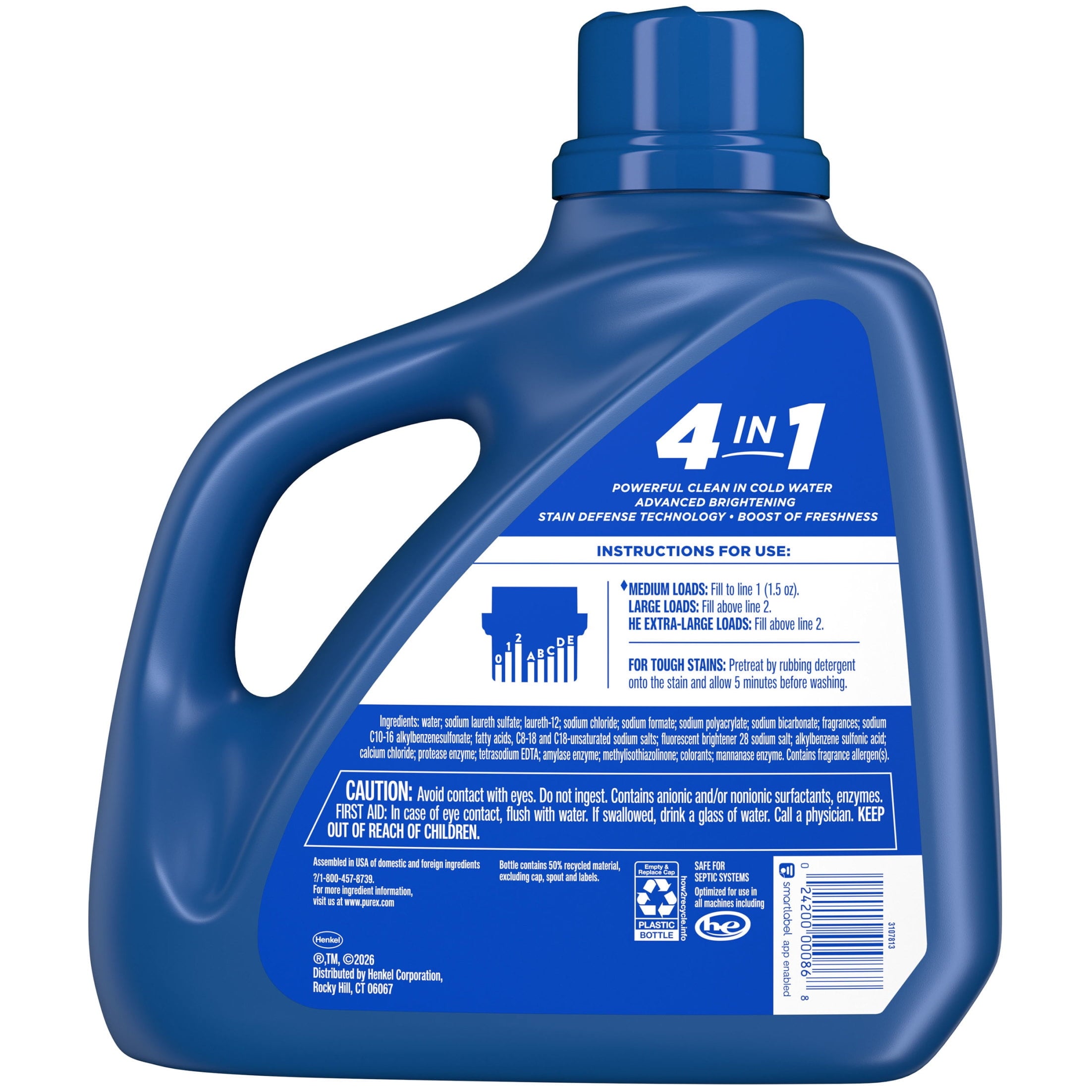 Purex Advanced Oxi with Odor Fighter, 128 fl oz, 85 loads